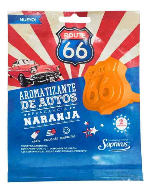 SAPHIRUS NARANJA AROMATIZADOR DE AUTOS X2 UNIDADE